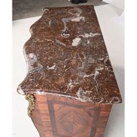 COMMODE REGENCE à façade arbalète tout en placage de bois de… (photo 4)