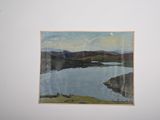 a picture of a painting on the wall of a room