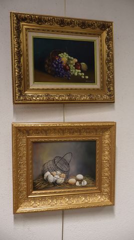 Lot de deux huiles sur toiles « nature morte » signées Bonilo dat...
