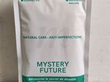 a bag of mystery future powder sitting on top of a counter