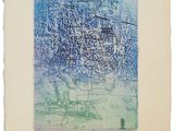 an image of a blue and green drawing on a piece of paper