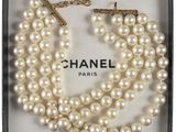 chanel pearl necklace and bracelet set