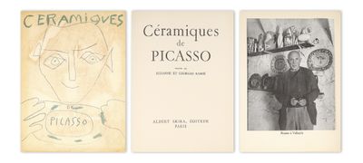 trois livres sur fond blanc, avec le dessin d'un homme et d'une femme