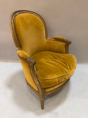 bergère dorée style Louis XVI (éclats)