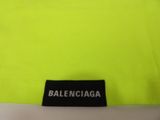 balenciaiaga neon yellow t - shirt with black label