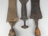 three different types of tools are displayed on a white surface