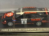 a model of a car in a glass case