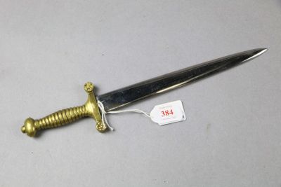a small knife on a table with a price tag