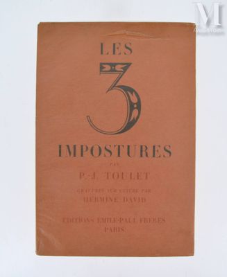 an old book with the title les 3 impostures in it
