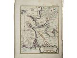 an old map of a river with a river running through it
