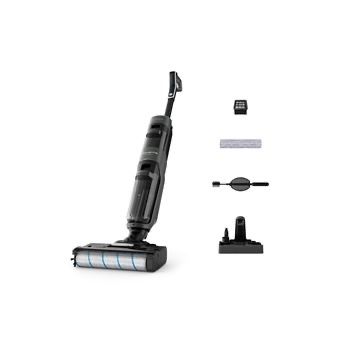 une image représentant une photo en noir et blanc d'un aspirateur sans fil