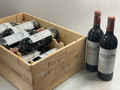 12 bouteilles Château Pontet Canet 1994 5ème GCC Pauillac (c…