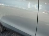a close up of a car with a flat tire