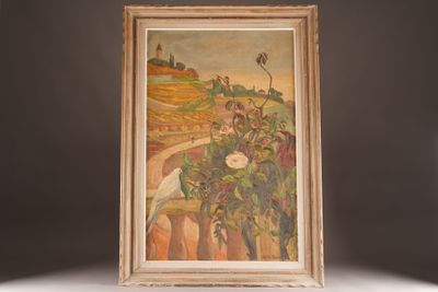 a picture of a picture of a painting on the wall