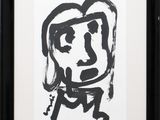 an image of a black and white drawing of a person