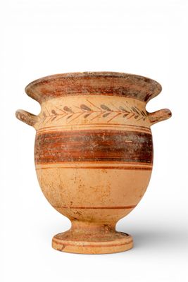 Krater À Clochettes EN Terre Cuite Daunienne Avec Motifs VÉG…