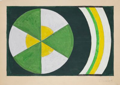 une image représentant un tableau sur lequel figurent un cercle vert, un cercle jaune et un cercle blanc