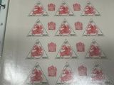 a picture of a sheet of paper with stamps on it