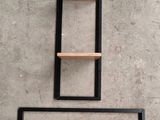 a shelf that has two shelves on it