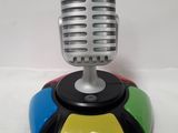 a microphone that is on top of a stand