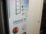 an image of a display of a door with a poster on it
