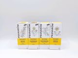 three boxes of lemon juice sitting on top of a white table