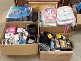 many boxes of items that are sitting on the floor