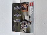 a picture of a lego star wars book hanging on a wall