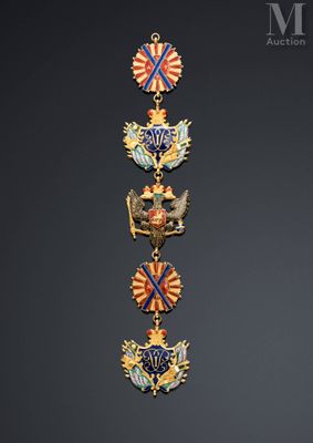 a close up of a medal on a black background