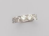 a three stone diamond ring