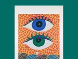 an image of a picture of an eye with a bird on it