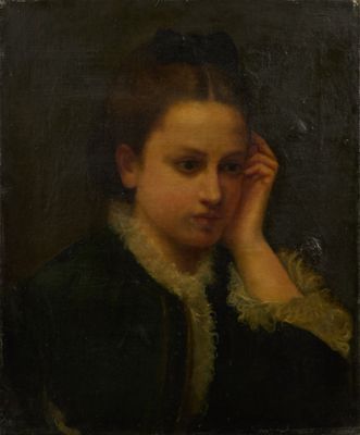 École française du XIXe siècle Portrait de jeune femme Huile… - Photo 1