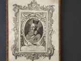 an old picture of a man with a beard in a frame