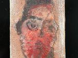 a picture of a painting of a man ' s face