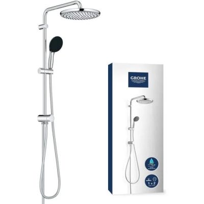 thermostar with shower head and handset in chrome finish