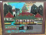 a picture of a picture of a train station in the picture