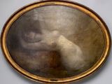 an image of a painting of a woman in a gold frame