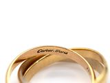 cartier paris 18k yellow gold trinity band ring