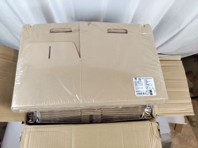 boxes are stacked on top of each other on a table