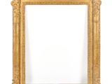 a gold frame with a white background and a white background
