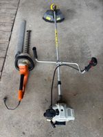 Ensemble taille haie électrique STIHL HSE71 et débroussailleuse sans m
