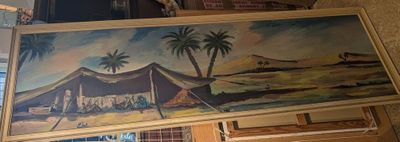 a picture of a painting hanging on a wall in a room