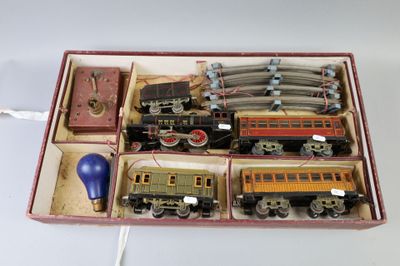 J de P « O » : Rame mécanique avec locomotive 120 noire - vo…