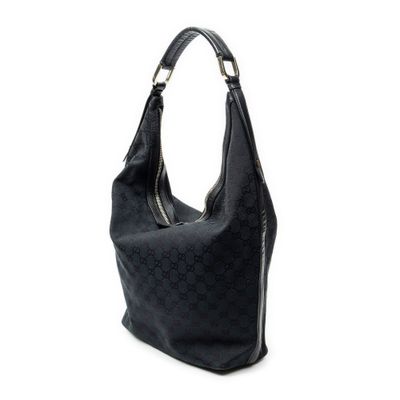 Sac hobo Guccissi en cuir noir