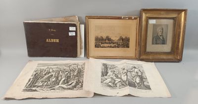 Ensemble de papier, carnet de croquis d'artiste, gravures an…