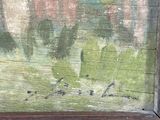 a picture of a painting on the wall of a building