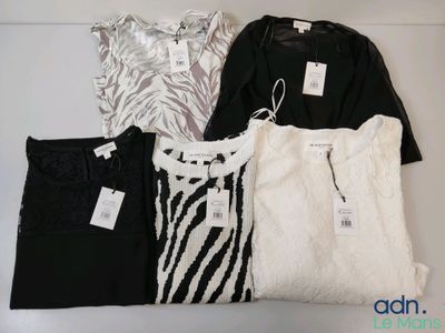 trois hauts et pantalons pour femme à imprimé zèbre
