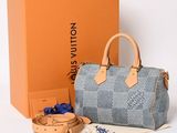 louis vuitton damier speedy bag with matching belt and bracelet