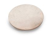 an image of a white marble disc on a white background