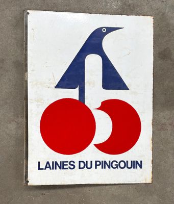 a sign on the wall that says lines du pinguinn